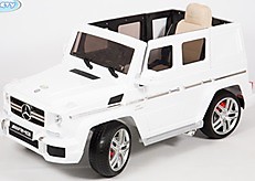 Электромобиль Mercedes G63 (12V/10ah) Tuning (Белый,Обычный), , шт