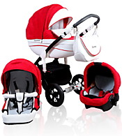 Коляска модульная Street Racer Karona 3 в 1, 01 strawberry, шт